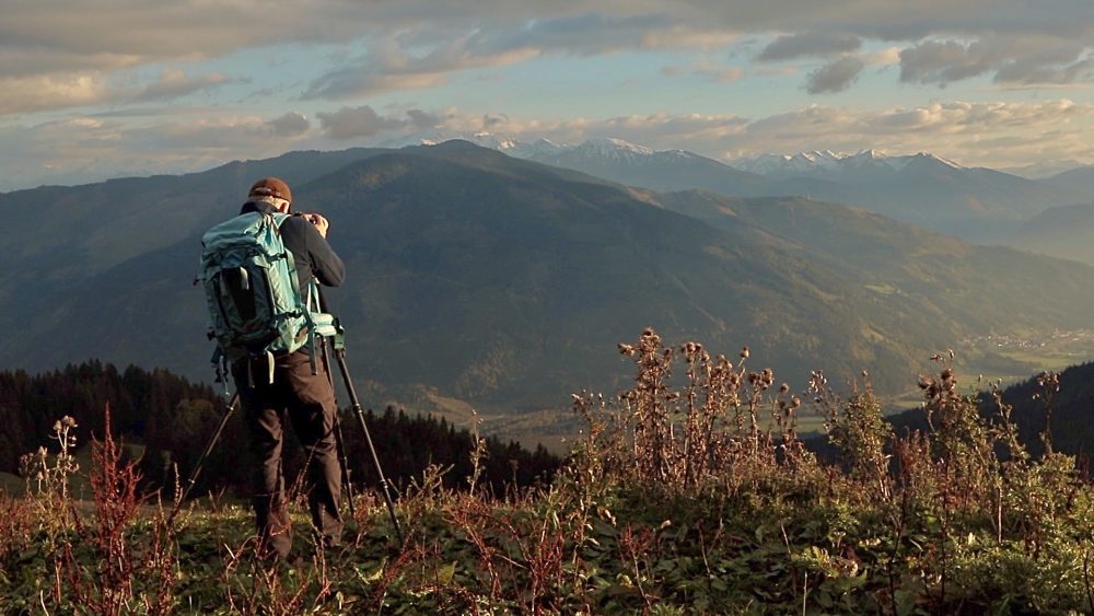 Fotograf, Naturfotografen, Naturfotograf, Sonnenuntergang, Berge, Gebirge, Ardning, Steiermark