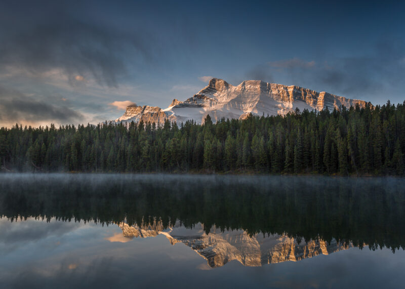 Johnson lake, Mount Rundle, Banff Nationalpark, Kanada