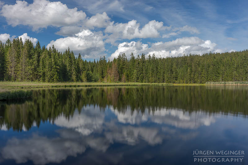 österreich, europa, Sommer, Natur, Naturlandschaften, Landschaften, reise, Impressionen, Stierhübelteich, Waldviertel, Niederösterreich, Teich, Wälder, wölken, Langzeitbelichtung