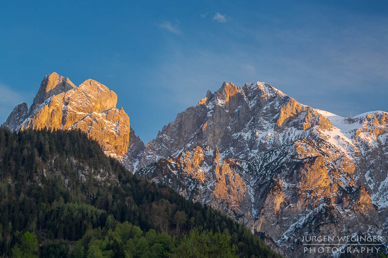 Frühling, Gesäuse, Steiermark, österreich, berg, Sonnenuntergang, 