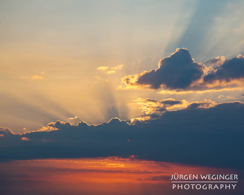 Der Sonnenaufgang beim Frühstück